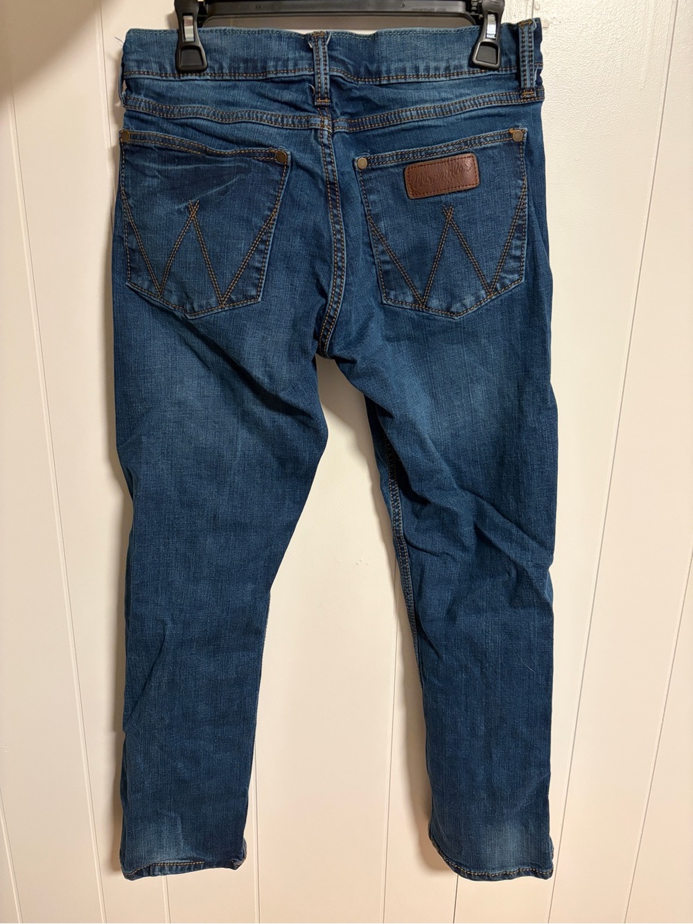 Men's Slim Straight Jeans in Classic Blue Denim